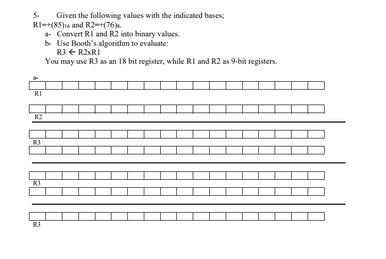 How To Write A R1 R2 R3 Writing Assignment Solved 5- Given the following values with the indicated | Chegg.com