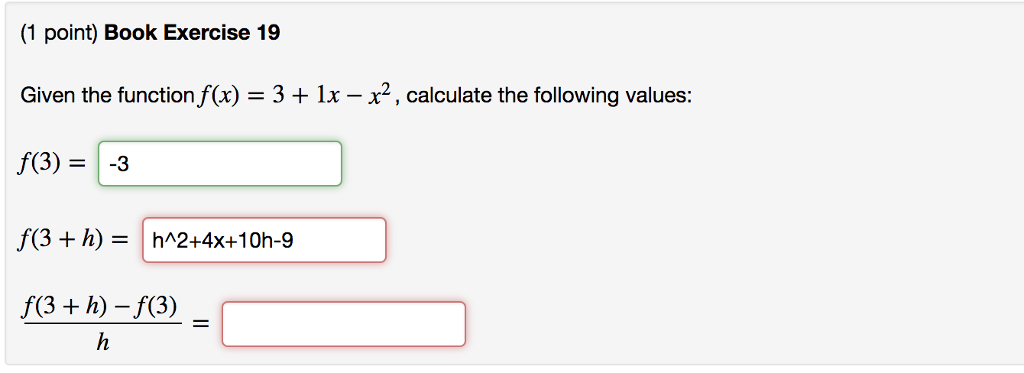 function calculator f x