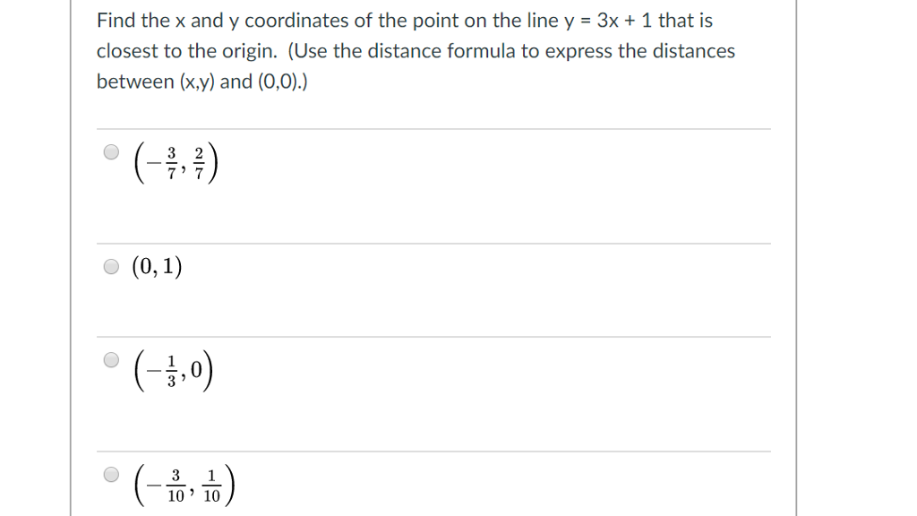 Solved Find the x and y coordinates of the point on the line | Chegg.com