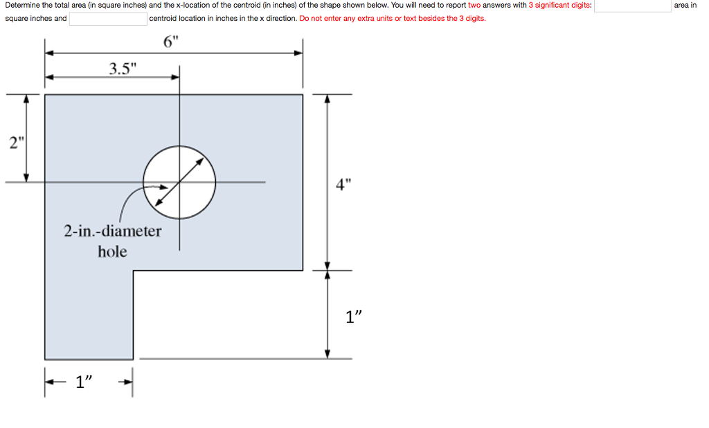 Square Inch Area Solved Determine the total area (in square inches) and the | Chegg.com