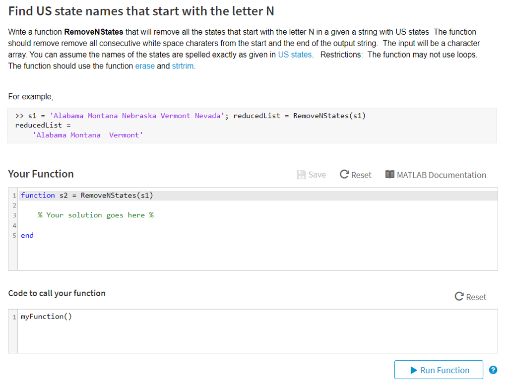  Solved Find Us State Names Start Letter N Write Function Removen 