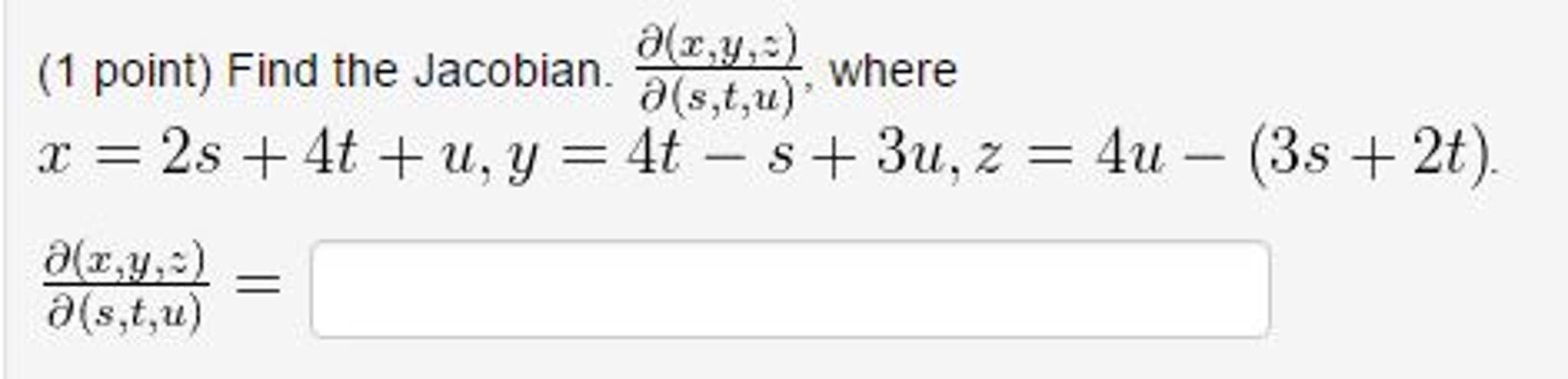 Solved: Find The Jacobian. Partial Derivative(x, Y, )/part... | Chegg.com