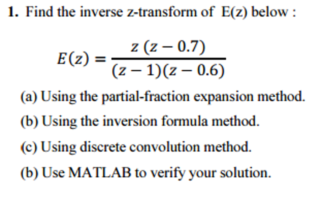 program to find inverse z transform in matlab