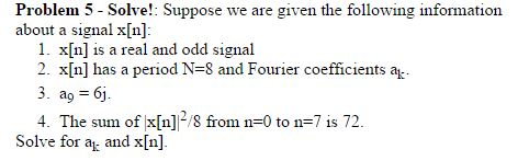 Solved Suppose we are given the following information about | Chegg.com