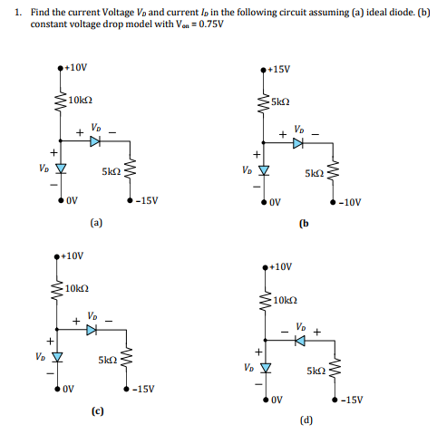 Solved 1. Find the current Voltage Vo and current lo in the | Chegg.com