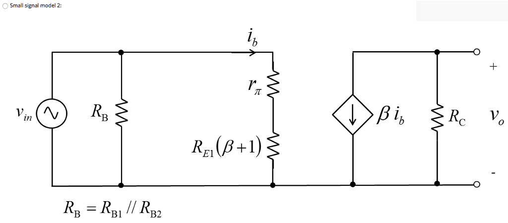 Solved Which small signal model is most appropriate for the | Chegg.com