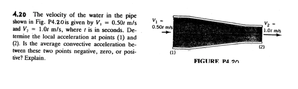 Solved The velocity of the water in the pipe shown in Fig. | Chegg.com