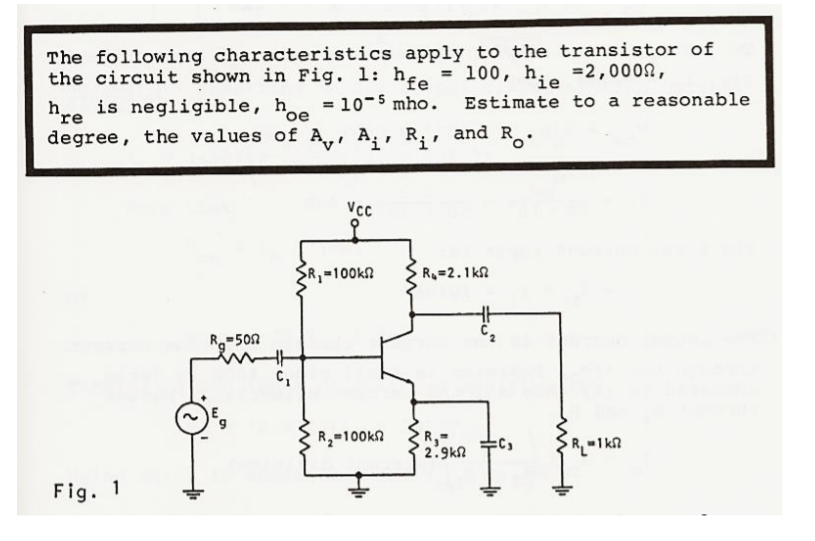 Solved The following characteristics apply to the transistor