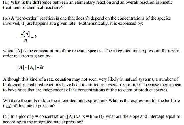 Difference Between Elementary And Non Elementary Reaction Compare The