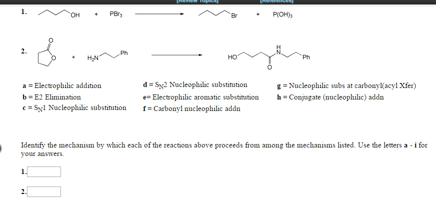 Solved PBr3 P(OH)3 OH Br N ph Ph HO d SN2 Nucleophilic | Chegg.com
