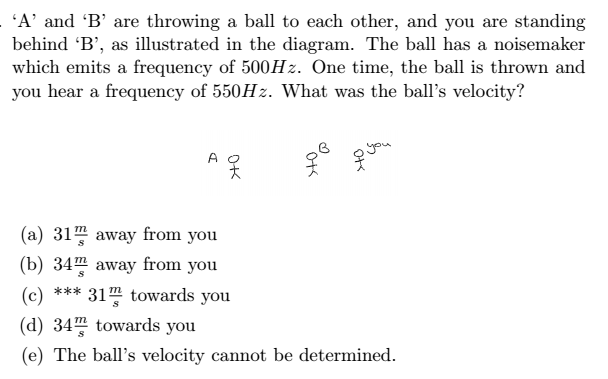 Solved A' And 'B' Are Throwing A Ball To Each Other, And You | Chegg.com