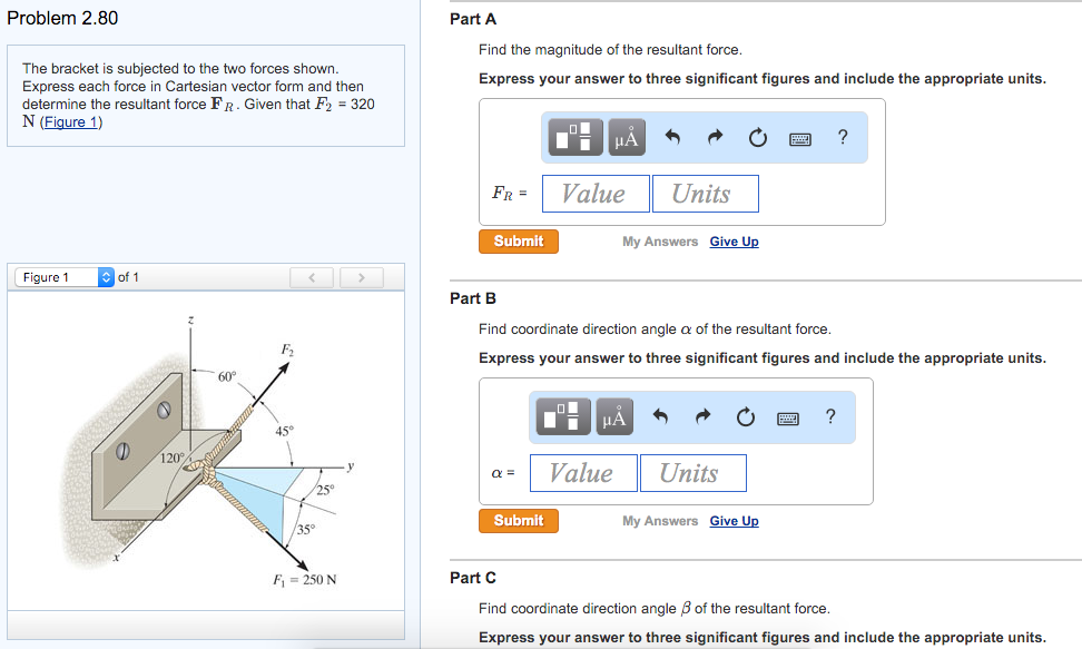 Solved Problem 2.80 Part A Find the magnitude of the | Chegg.com