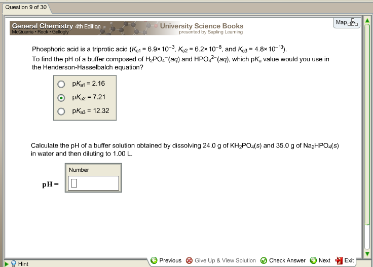 calculate the ph of a buffer solution obtained by dissolving