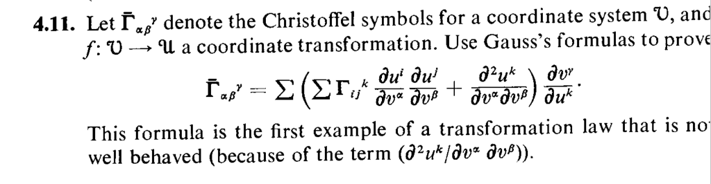 christoffel symbols for flat frw metric