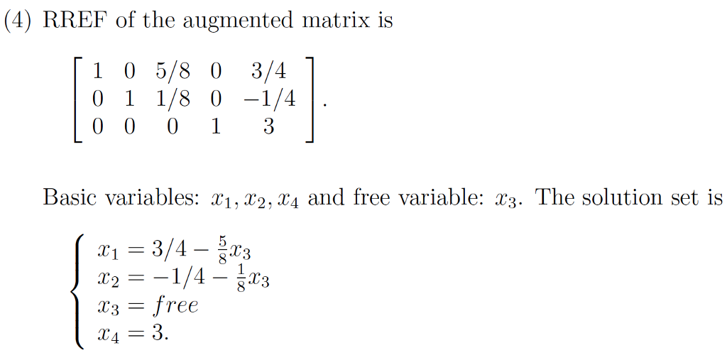 Solved Linear Algebra: Solve the system using the | Chegg.com