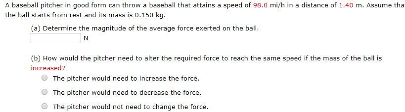 Solved A Baseball Pitcher In Good Form Can Throw A Baseball Chegg Solved A Baseball Pitcher In Good Form Can Throw A Baseball Chegg