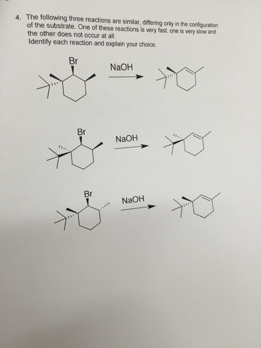 Solved 4. The following three reactions are similar, | Chegg.com