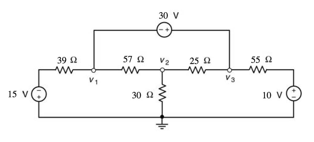 Solved Determine the values of the node voltages v1 and v2 | Chegg.com