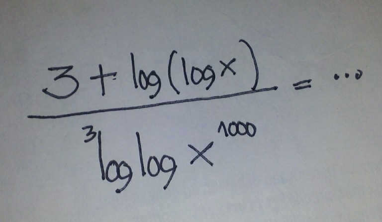 Solved 3+log (log x)/3 log log x ^1000= | Chegg.com