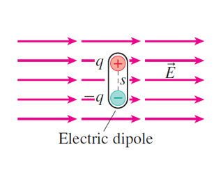 An electric dipole consists of two opposite charge