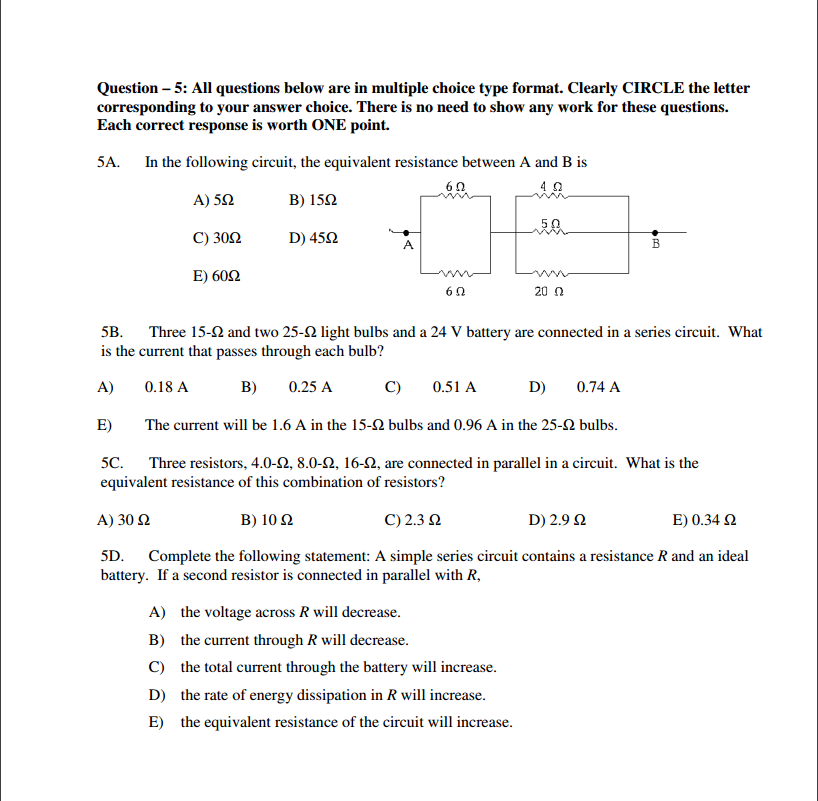 Solved All questions below are in multiple choice type | Chegg.com
