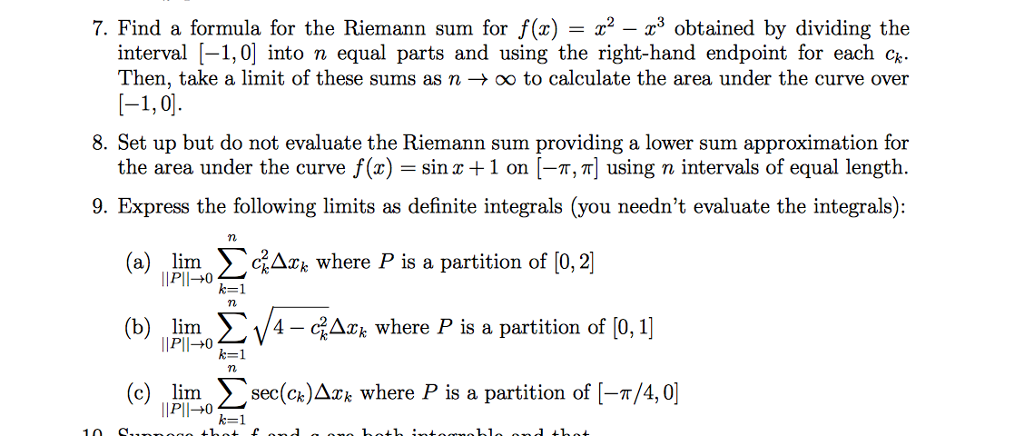 solved-7-find-a-formula-for-the-riemann-sum-for-f-x-x2-2-3-chegg