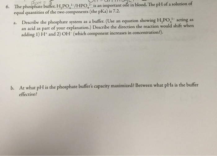 Phosphate Buffer System Equation