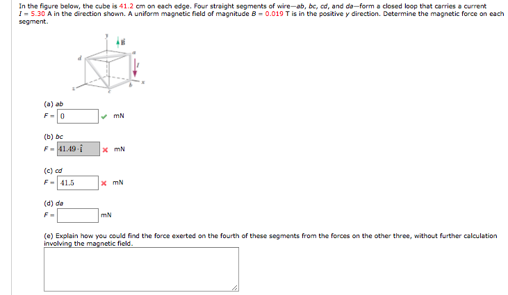 Solved In the figure below, the cube is 41.2 cm on each | Chegg.com