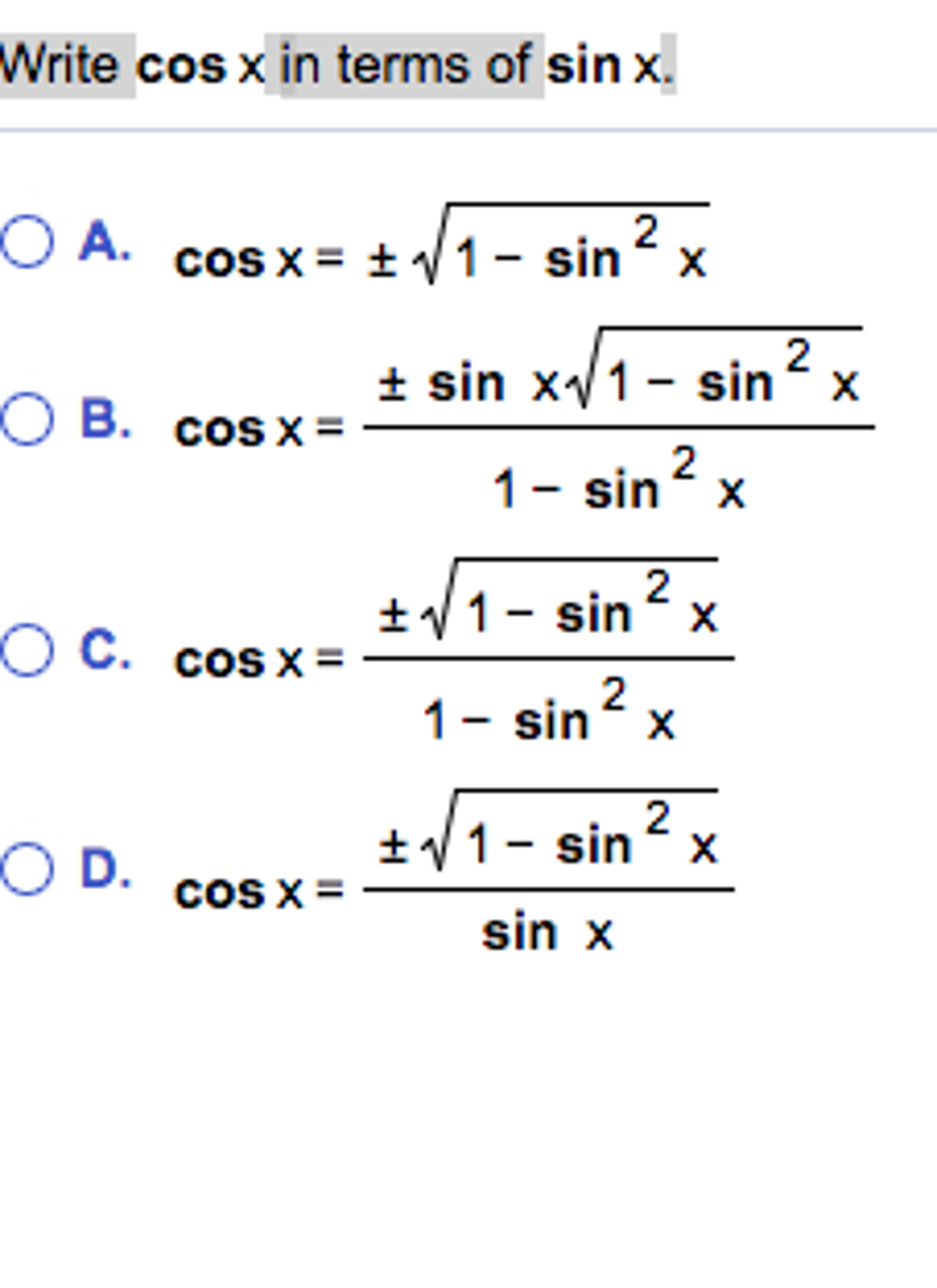 Sin x 3 cos x 0 решение