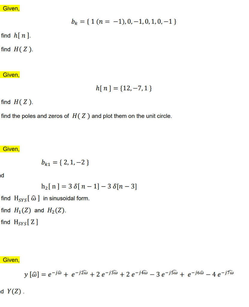 Solved Given, B_k = {1 (n = -1), 0, -1, 0, 1, 0, -1} Find | Chegg.com