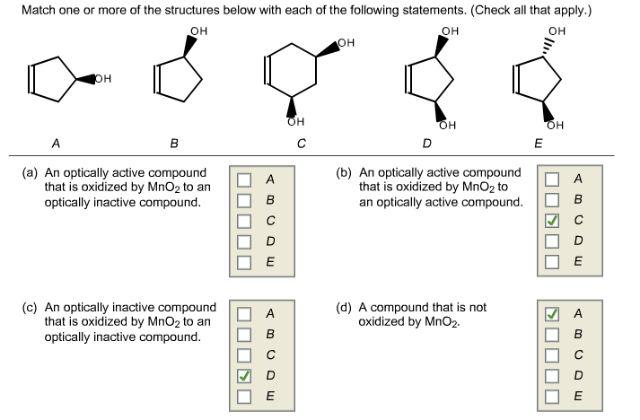 Match one or more of the structures below with each | Chegg.com