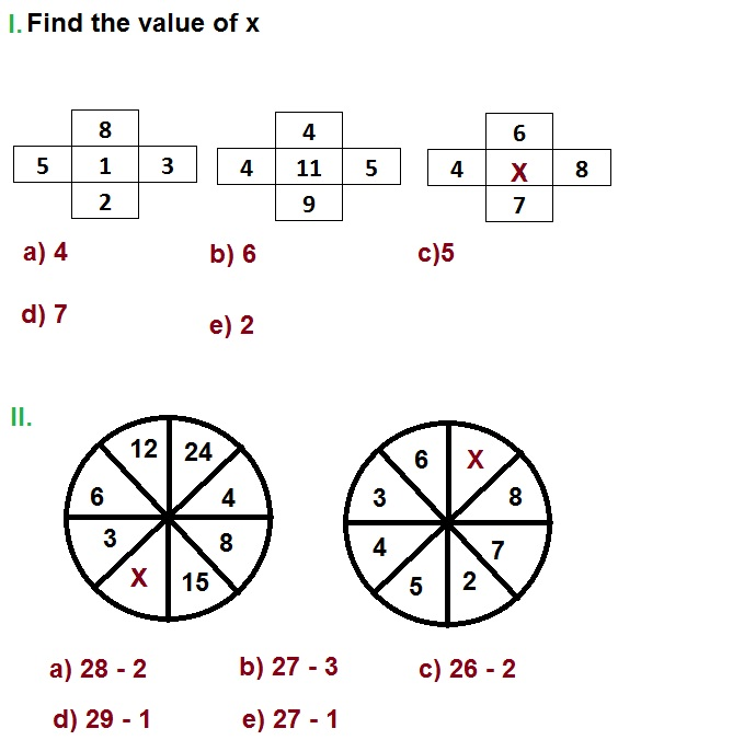 Solved L. Find The Value Of X 4 4 11 5 4X8 B) 6 E) 2 5 1 2 | Chegg.com