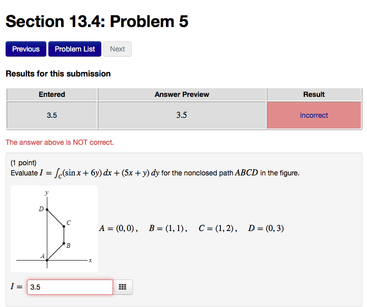 Solved Section 13.4: Problem 5 Previous Problem List Next | Chegg.com