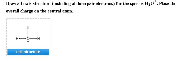 H3o Lewis Dot Structure