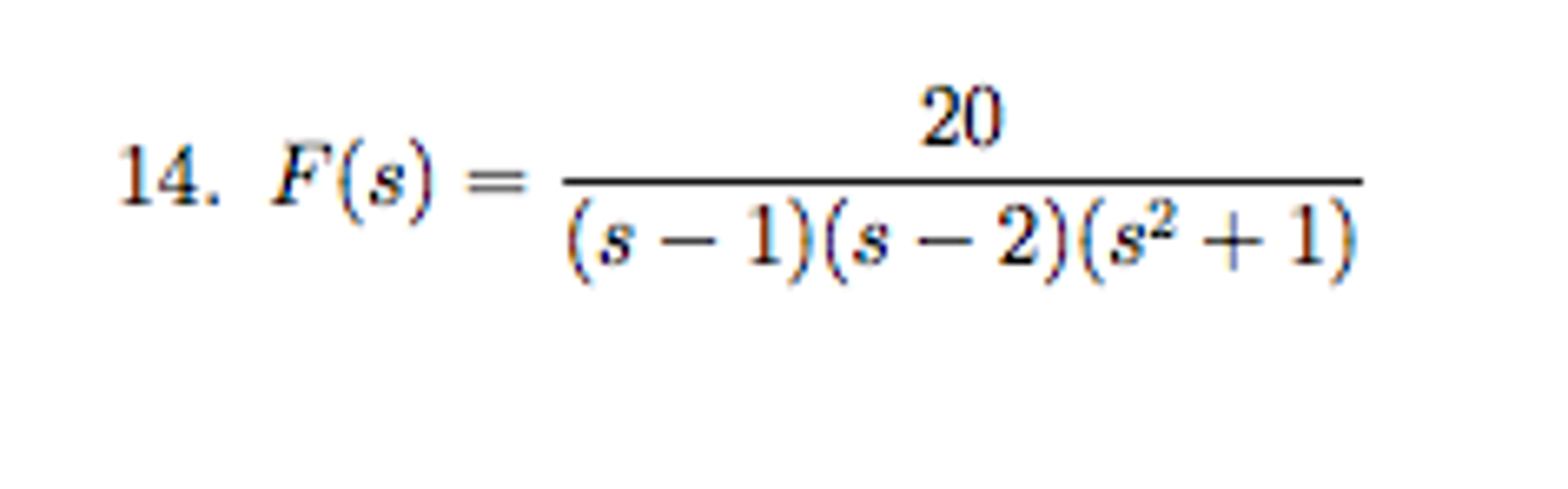 Solved Use partial fractions to find the inverse laplace | Chegg.com