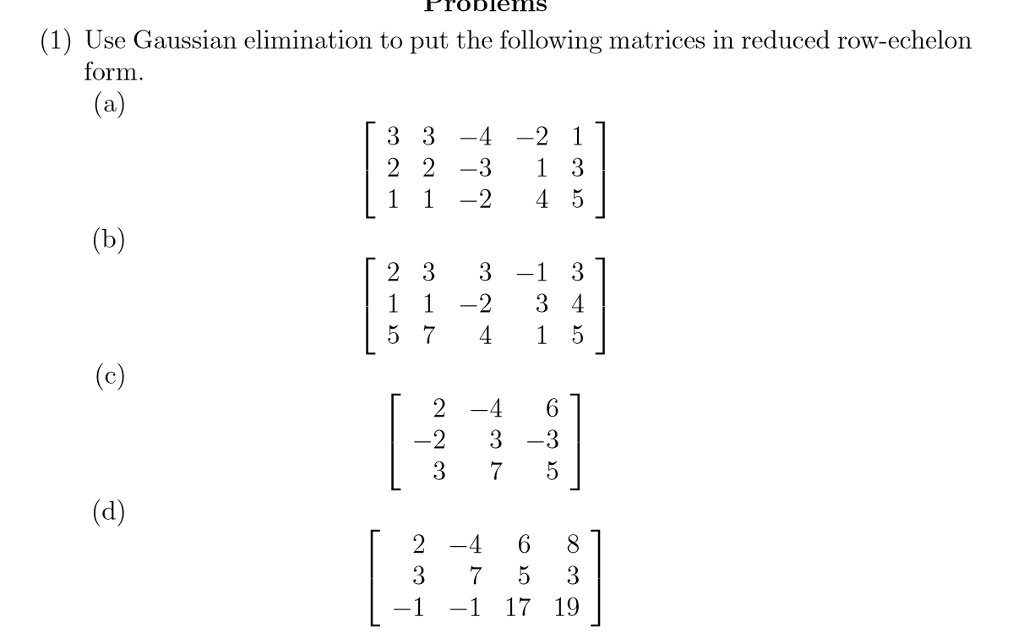 gaussian elimination calculator
