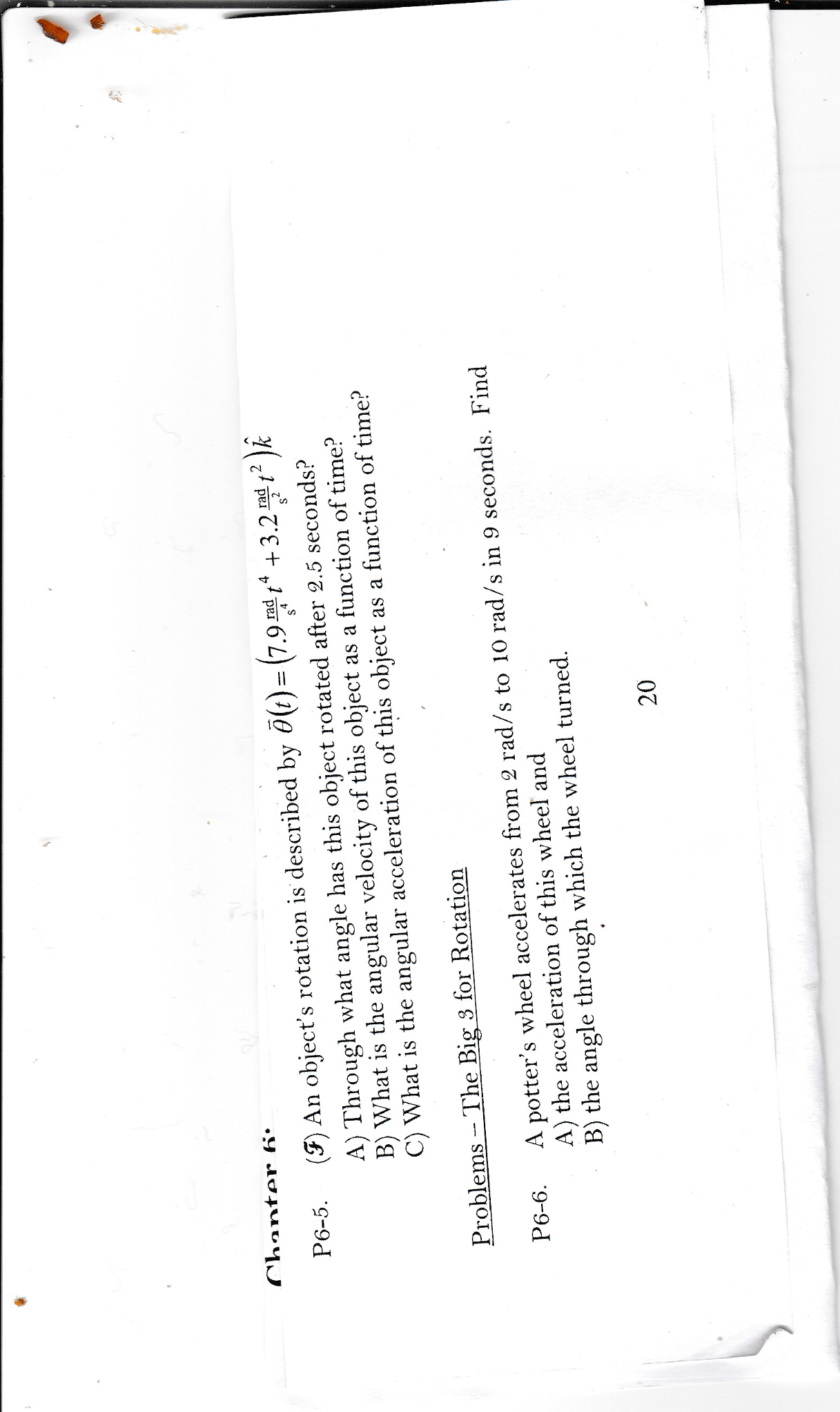 solved-2-k-f-an-object-s-rotation-is-described-by-chegg