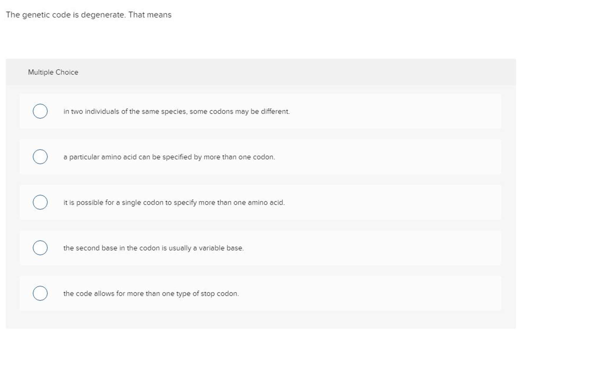 solved-the-genetic-code-is-degenerate-that-means-multiple-chegg