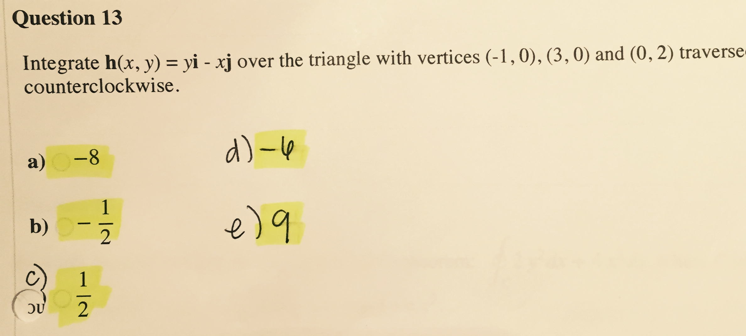 Solved Question 13 Integrate H X Y Yi Xj Over The