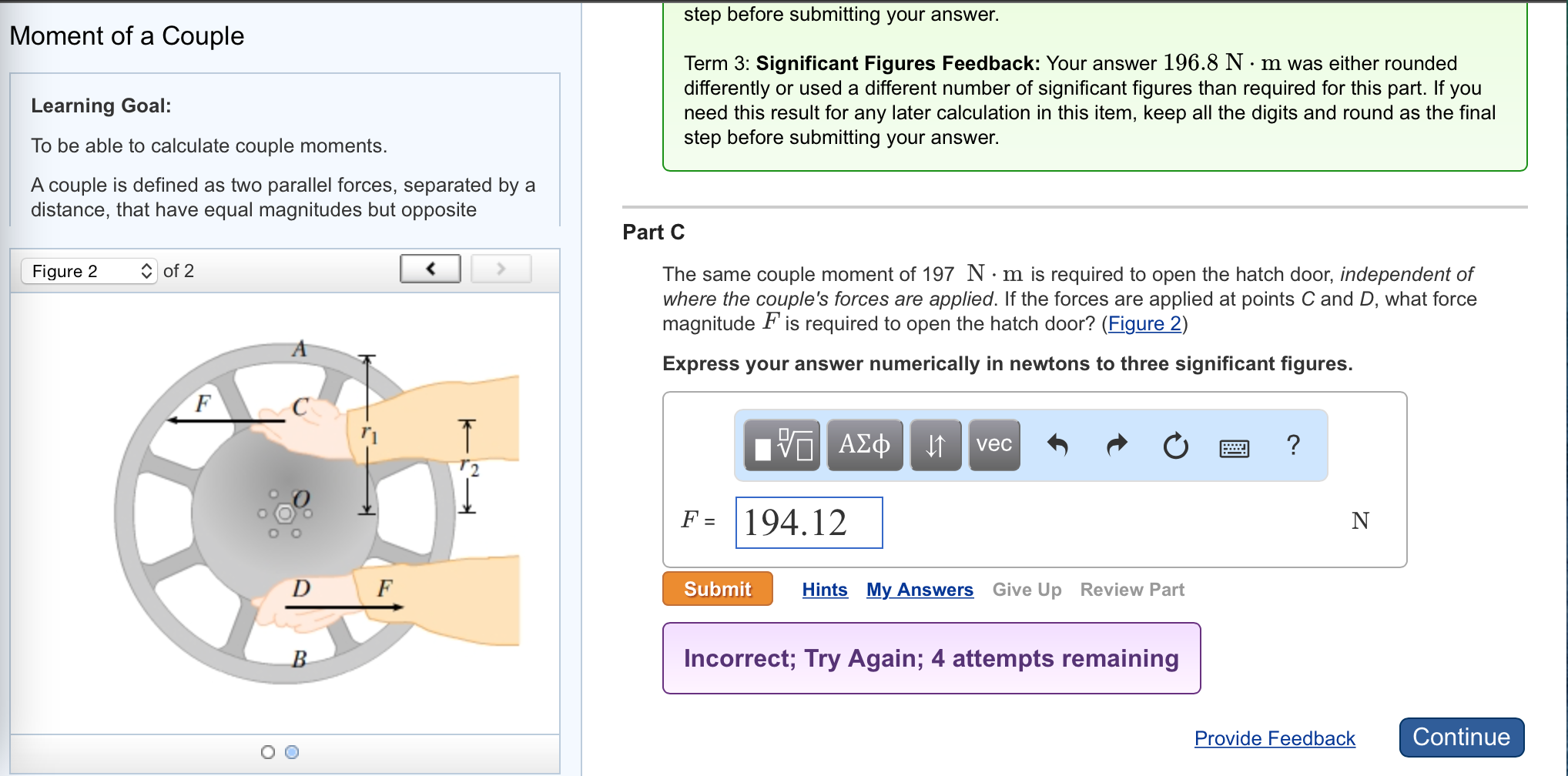 Solved Moment Of A Couple Learning Goal: To Be Able To | Chegg.com