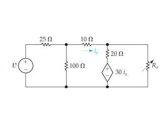 Solved The variable resistor (Ro) in the circuit is adjusted | Chegg.com