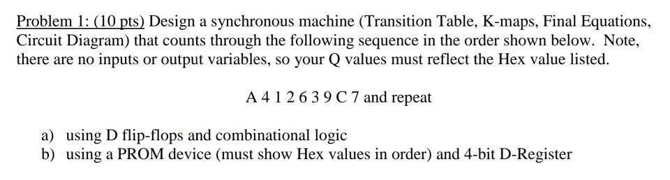 Solved Problem 1: (10 pts) Design a synchronous machine | Chegg.com