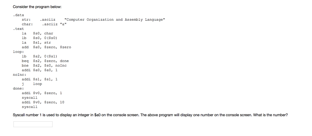 Solved Consider the program below: .data str: .asciiz | Chegg.com