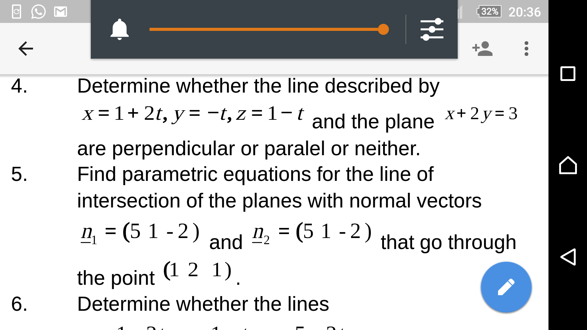 solved-determine-whether-the-line-described-by-x-1-2t-y-chegg