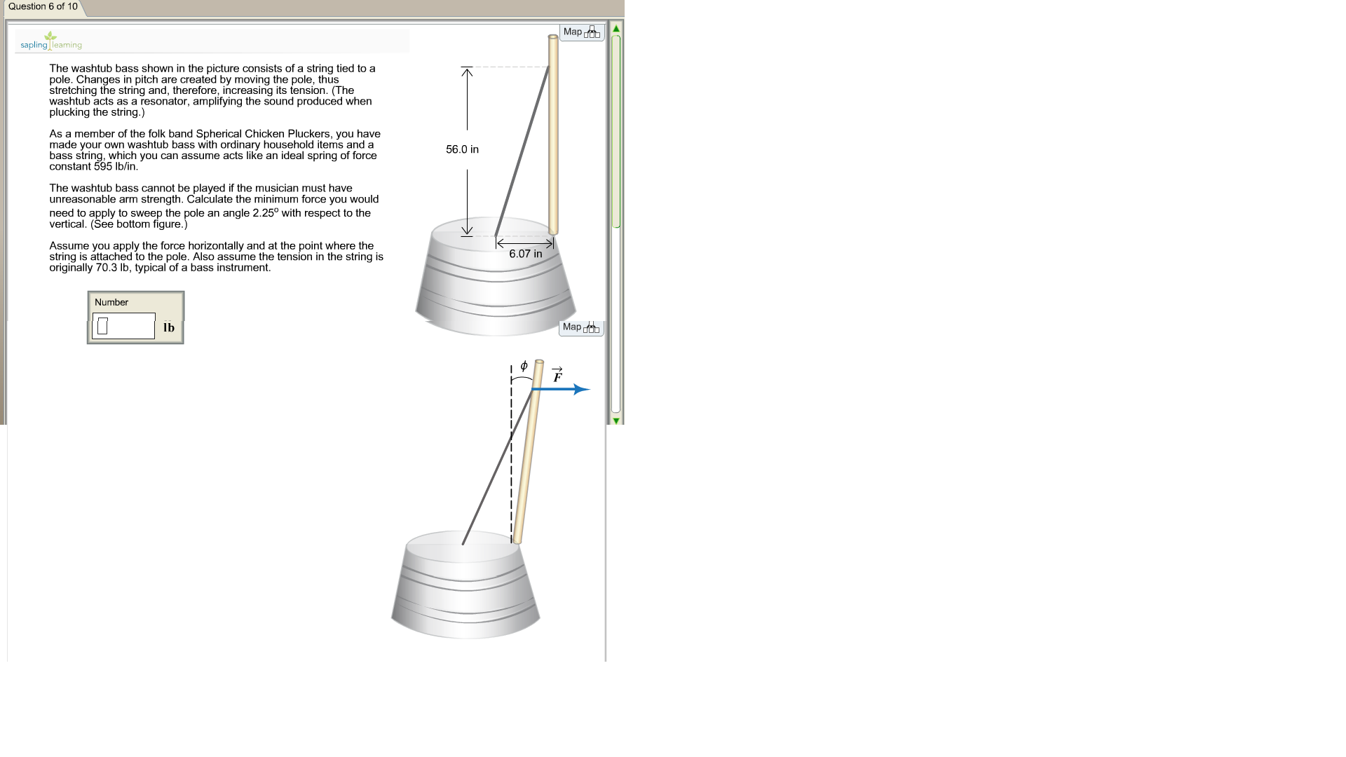 Solved The washtub bass shown in the picture consists of a