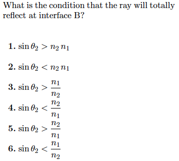 Solved Consider a light ray traveling from medium 1 to | Chegg.com