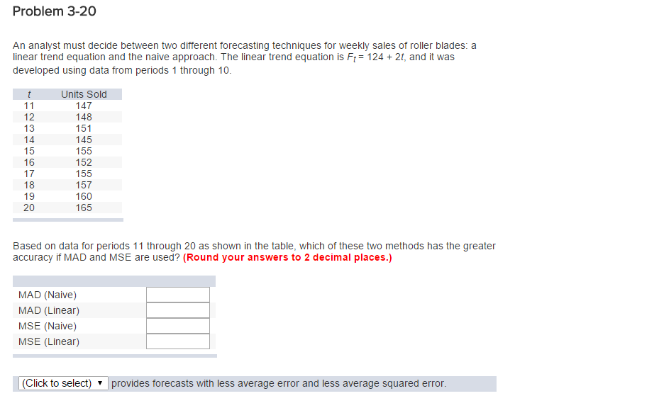 Solved Problem 3-20 An analyst must decide between two | Chegg.com