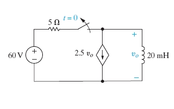 Solved The switch in the circuit has been closed for a long | Chegg.com