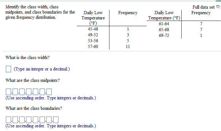 How To Find Class Boundaries Statistics For Overlapping Class 