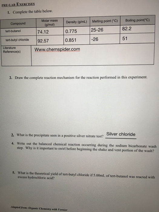 Solved Complete The Table Below Draw The Complete Reaction Chegg